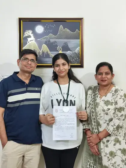 कु. श्रुति सुपुत्री श्रीमति नेहा श्री साकेत मेहता
